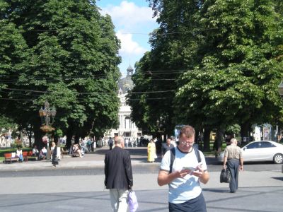 I hjärtat av Lviv - i närheten av Operan på Prospekt Svobody.